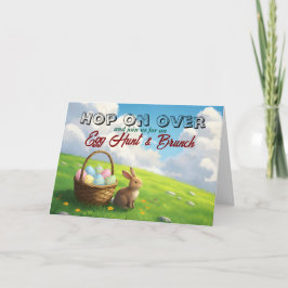 Easter Brunch & Egg Hunt Spring Meadow Bunny