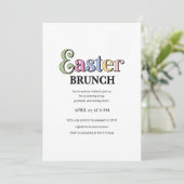 Easter Brunch Invitation | Modern Elegant Spring (Debout devant)