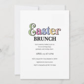 Easter Brunch Invitation | Modern Elegant Spring Kaart (Voorkant)