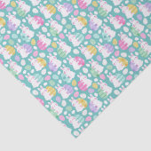 Easter Bunnies Hugging Easter Eggs Kids Pattern Tissuepapier (Detail)