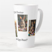 Easter Bunny 4 photos Latte Mok (Rechterhoek)