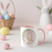 Easter Bunny at Garden Personalized Mug Mok