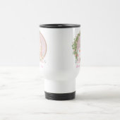 Easter Bunny at Garden Personalized Travel Mug (Centre)