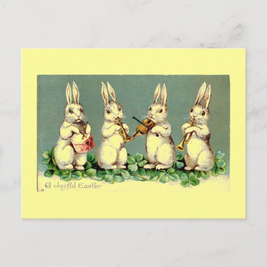  Easter Bunny Band Briefkaart (Voorkant)