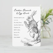 Easter Bunny Brunch and Egg Hunt Invitation (Debout devant)