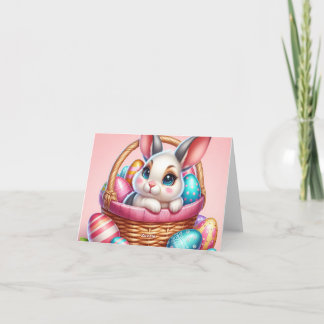 Easter bunny chocolate egg kaart