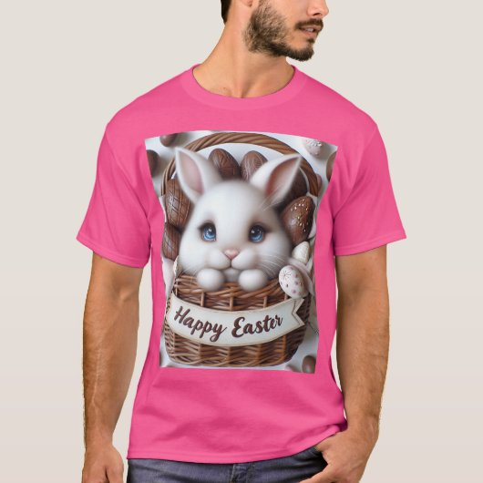 Easter Bunny Chocolate Egg T-shirt (Voorkant)