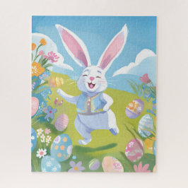 Easter Bunny | Cute Easter Pastel Wildflower Legpuzzel