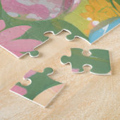 Easter Bunny | Cute Easter Pastel Wildflower Legpuzzel (Zijkant)