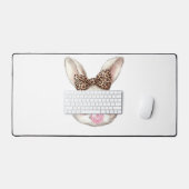 Easter Bunny Cute Glasses Leopard Bunny Rabbit Eas (Clavier et souris)