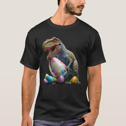 Easter Bunny Easter Dinosaur Egg Easter friend Eas T-shirt (Voorkant)