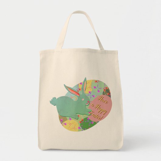 Easter Bunny Eggs Tote Bag (Devant)