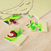 EASTER BUNNY ET FLEURS puzzle (Côté)