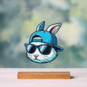 Easter Bunny Face Baseball Cap Sunglasses Rabbit B (Neutre)