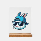 Easter Bunny Face Baseball Cap Sunglasses Rabbit B (Recto)