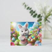 Easter Bunny Feestdagenkaart (Staand voorkant)