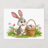 Easter bunny feestdagenkaart (Voorkant)