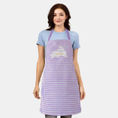 Easter Bunny Gingham Custom Schort (Gedragen)