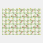 Easter Bunny Gingham Wrapping Paper Sheets (Voorkant)