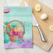 Easter Bunny Gnome With Basket Eggs Theedoek (Quarter Fold)