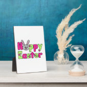 Easter Bunny Happy Easter Eggs Fotoplaat (Zijkant)