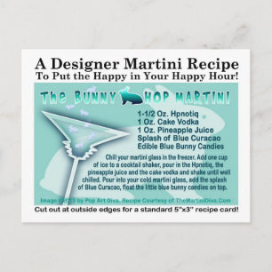 Easter Bunny Hop Martini Recept Briefkaart