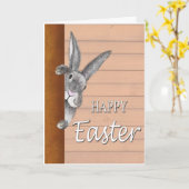 Easter bunny kaart (Gele Bloem)