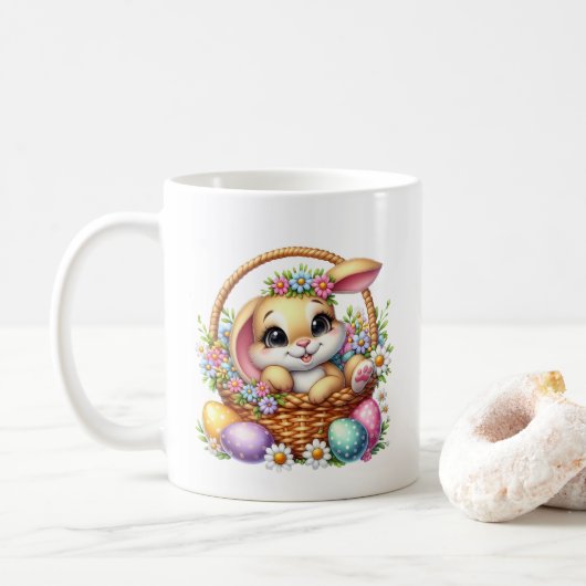 Easter Bunny  Koffiemok (Met donut)