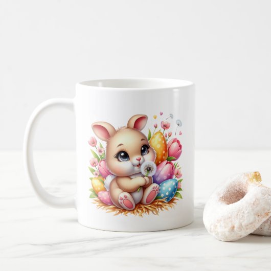 Easter Bunny  Koffiemok (Met donut)