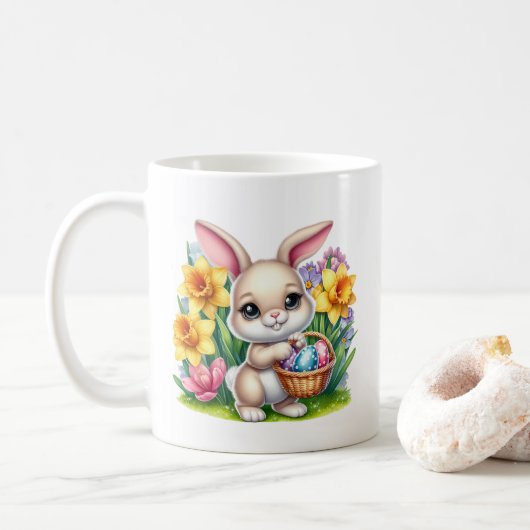 Easter Bunny Koffiemok (Met donut)