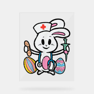 Easter Bunny Nurse Stethoscope mignonne Rabbit Scr
