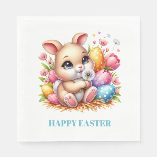 Easter Bunny Paper Napkins Servet (Voorkant)
