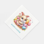 Easter Bunny Paper Napkins Servet (Hoek)