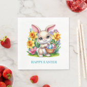 Easter Bunny Paper Napkins Servet (Insitu)