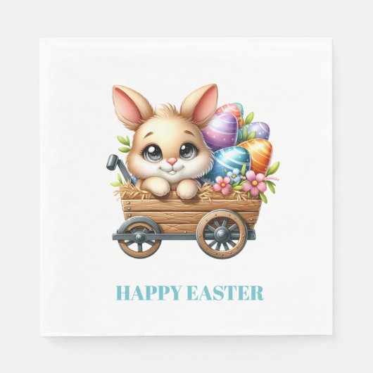 Easter Bunny Paper Napkins Servet (Voorkant)