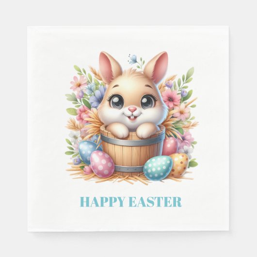 Easter Bunny Paper Napkins Servet (Voorkant)