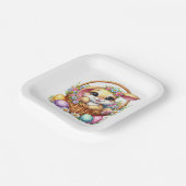 Easter Bunny Papieren Bordje (Gebogen)