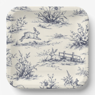 Easter Bunny Plates Papieren Bordje