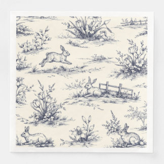 Easter Bunny Plates Servet