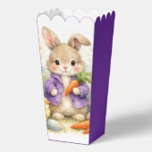 Easter Bunny Purple Jacket Baby Shower Bedankdoosjes (Achterkant)