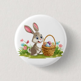Easter bunny ronde button 3,2 cm