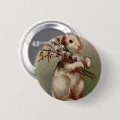 EASTER Bunny Ronde Button 5,7 Cm (Voorkant /achterkant)