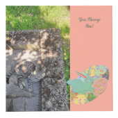 Easter Bunny Rose Eggs Photo Cube (Droite)