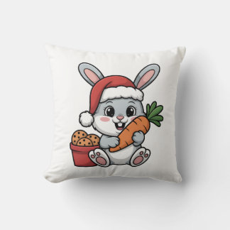 Easter Bunny’s Carrot Christmas Funny Cute Holiday Kussen