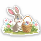 Easter bunny sticker (Voorkant)