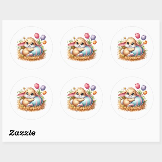 Easter Bunny Stickers (Feuille)
