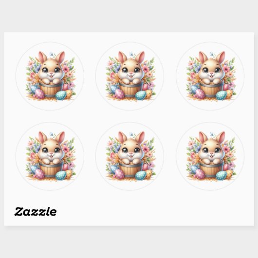Easter Bunny Stickers (Vel)