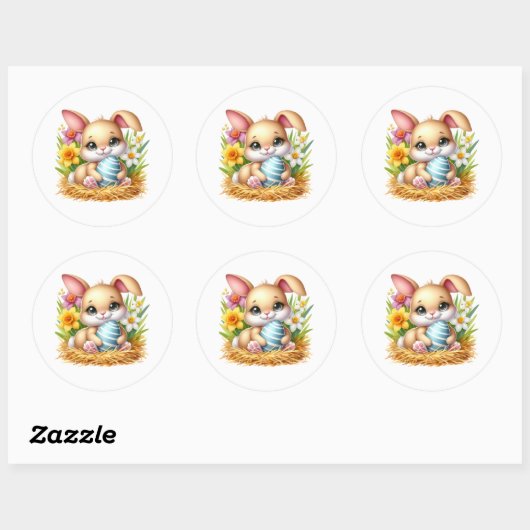 Easter Bunny Stickers (Vel)