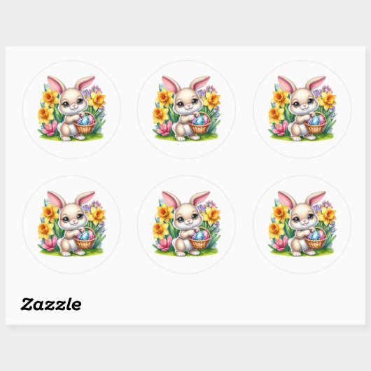 Easter Bunny Stickers (Feuille)