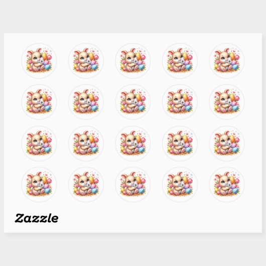 Easter Bunny Stickers (Feuille)